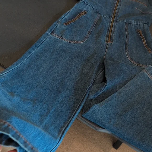 Porridge Anthropologie Blue Denim Maggie JumpSuit - Picture 5 of 10